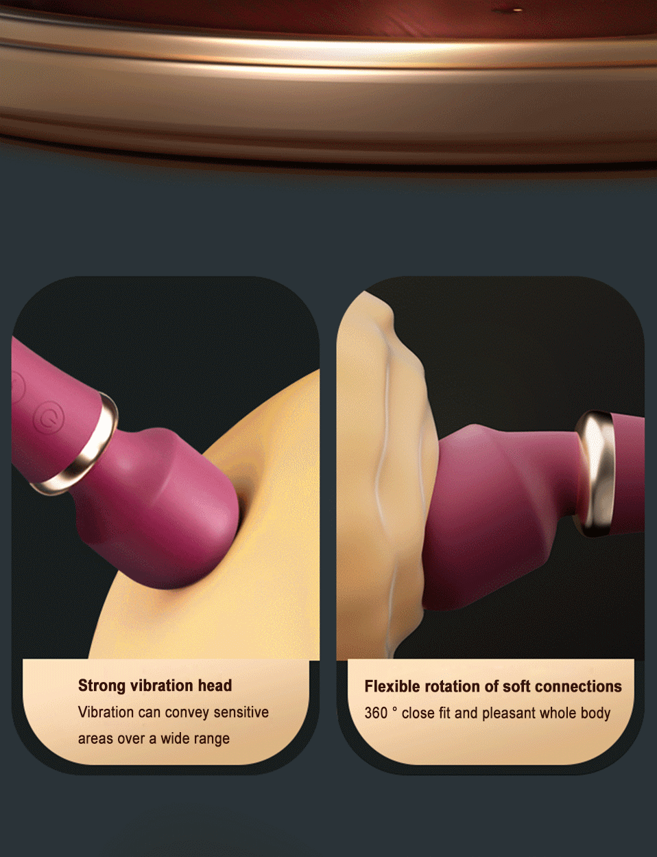 Vibrating Female AV Vibrator for Women Clitoris Vaginal Smart Heating Dual Head Vibration Vibro Adult Fun Toys Sex Products Shop