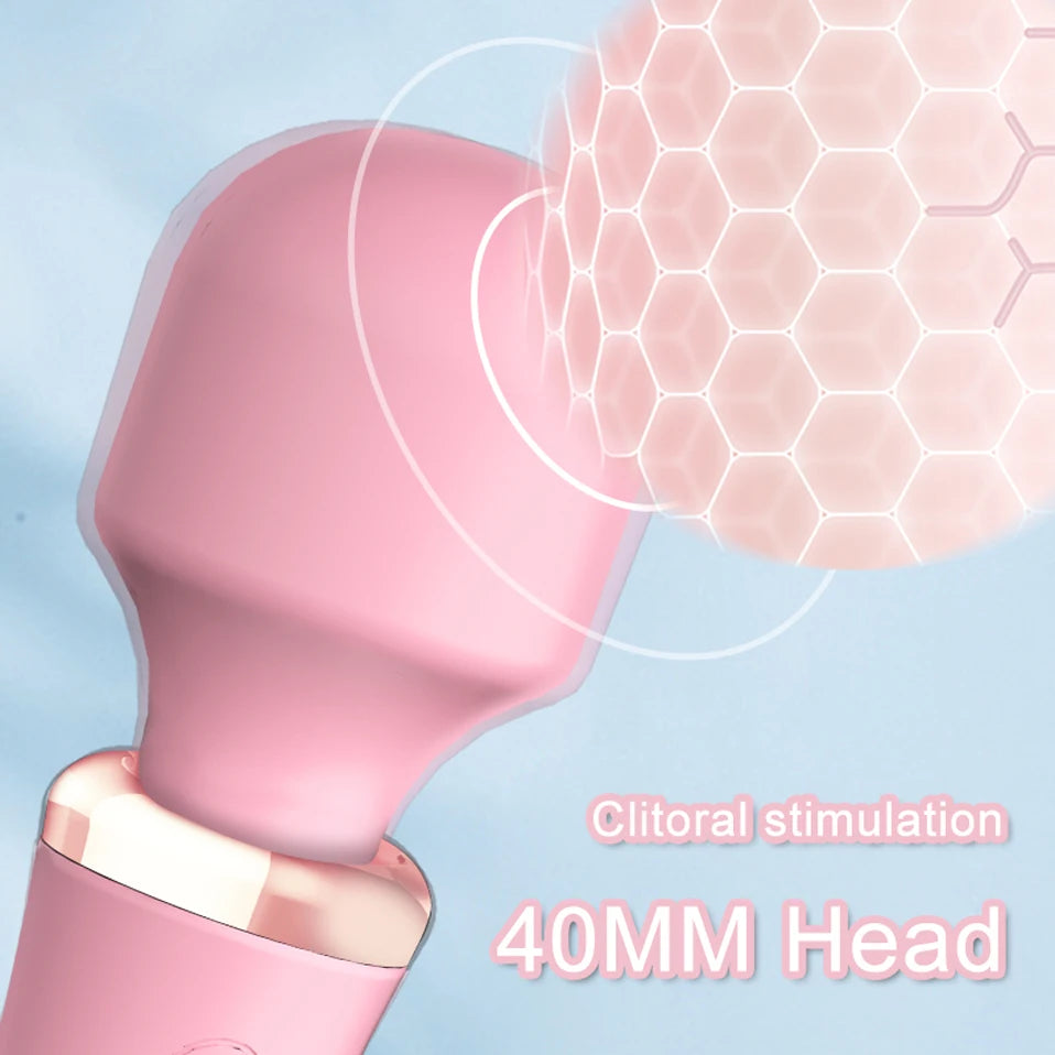 Vibrating Female AV Vibrator for Women Clitoris Vaginal Smart Heating Dual Head Vibration Vibro Adult Fun Toys Sex Products Shop